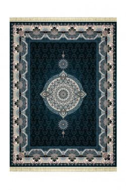 فرش نقشه کادو رنگ کاربنی