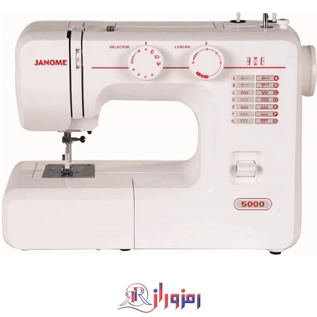چرخ خیاطی خانگی ژانومه مدل 5000