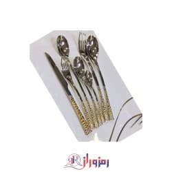 سرویس قاشق چنگال 24 نفره طلایی یونیک