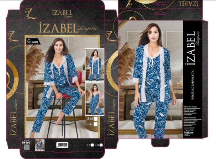 لباس خواب زنانه IZABEL مدل 5001