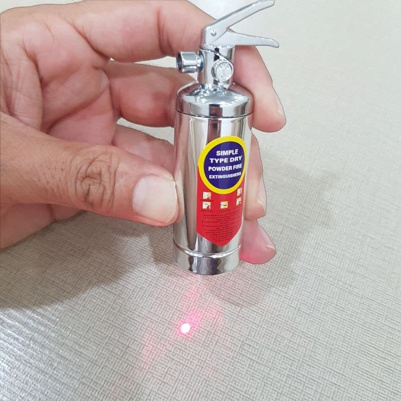 فندک طرح کپسول آتش نشانی لیزر دار