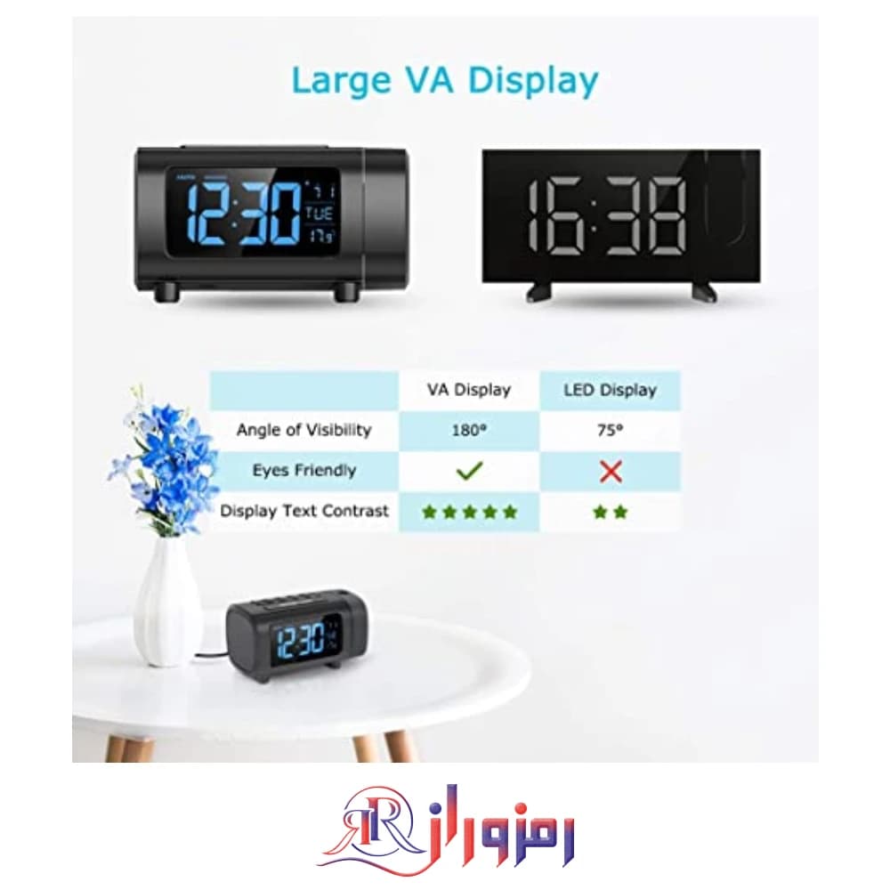 خرید رادیو ساعت زنگدار liorque اتاق خواب مدل hm433a