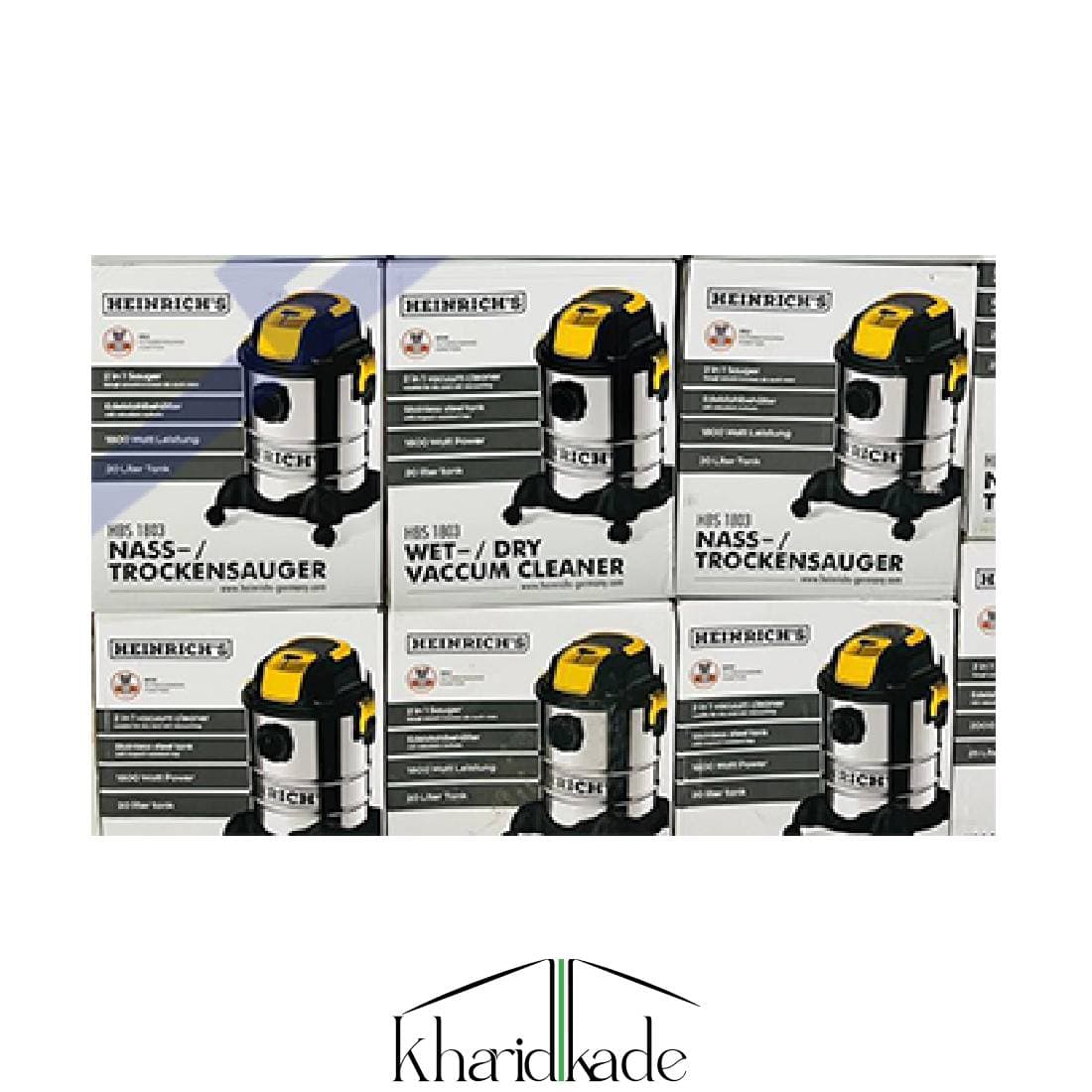 جاروبرقی سطلی هنریچ آب و خاک دمنده مکنده مدل HBS-1803