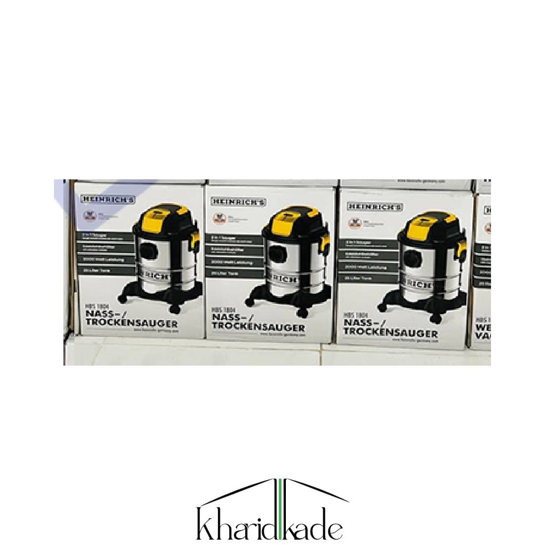 جاروبرقی سطلی هنریچ آب و خاک دمنده مکنده مدل HBS-1804
