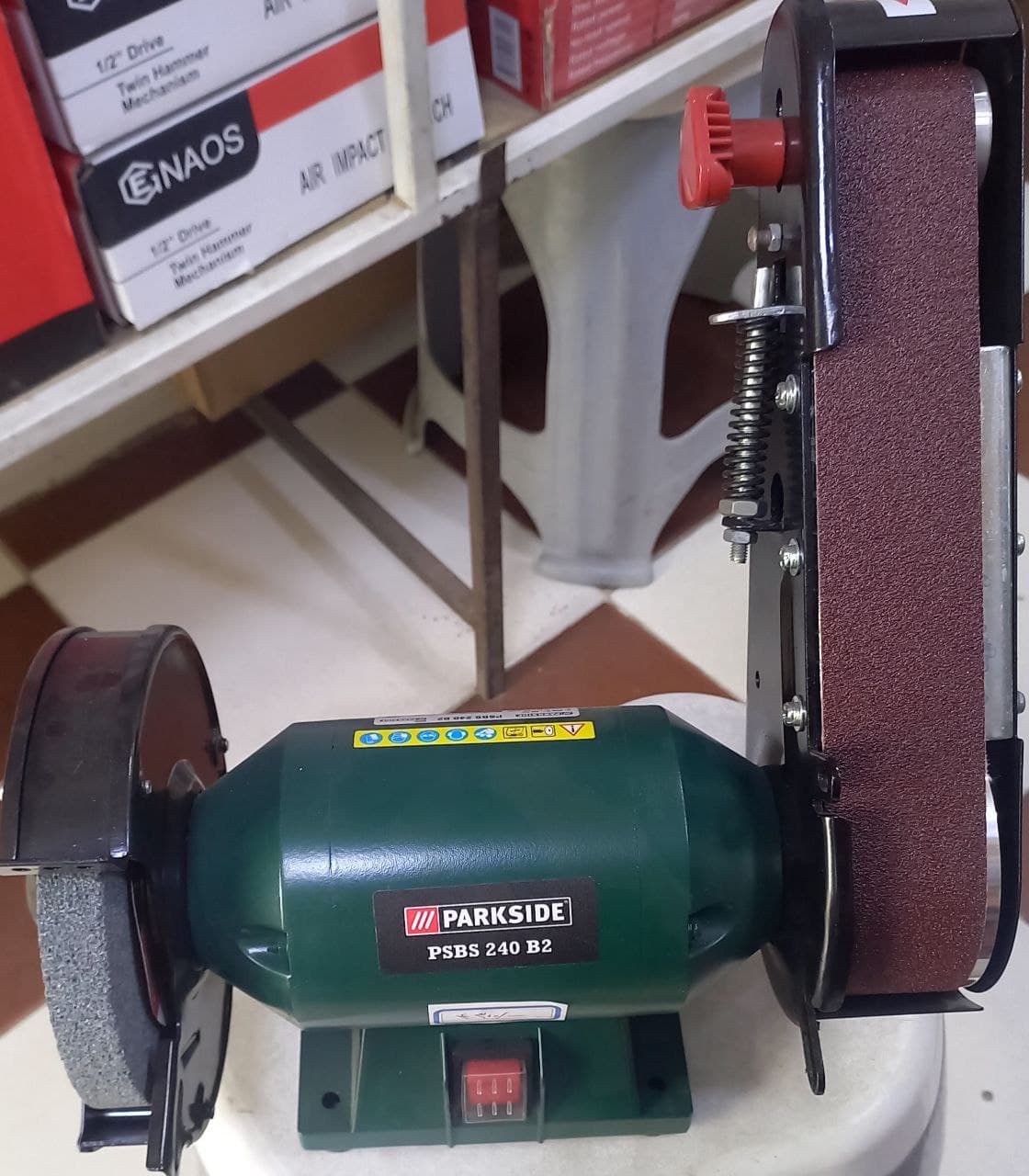 سنگ سنباده روی میزی نواری پارکسیاید مدل PSBS 240 B2